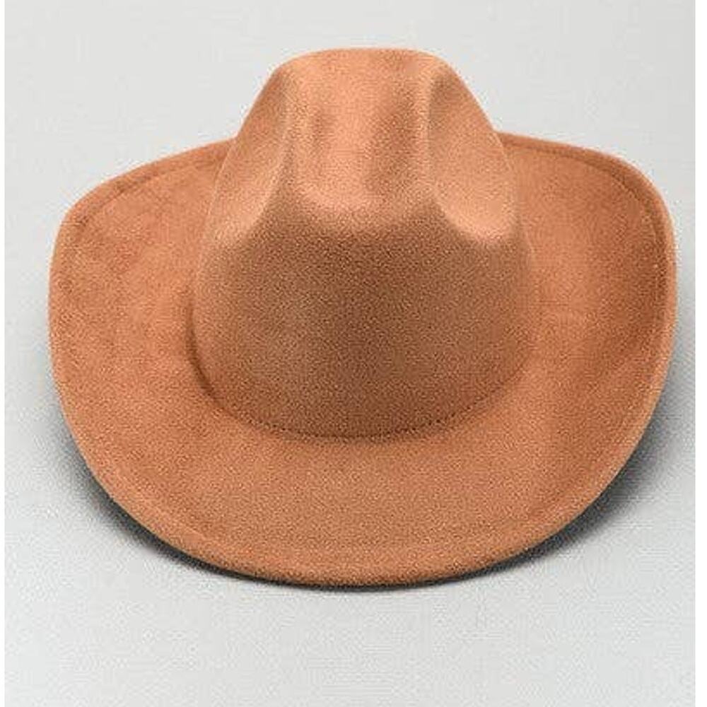 Cowgirl Western Hat Brown, Color Is First Photo, Style Is Second Photo.